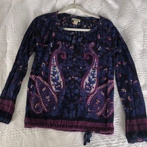 Lucky Brand Long Sleeve Top SZ Small